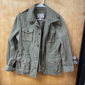 Banana Republic Army Green Military Jacket